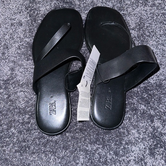 Black Thong Sandals - Picture 4 of 5